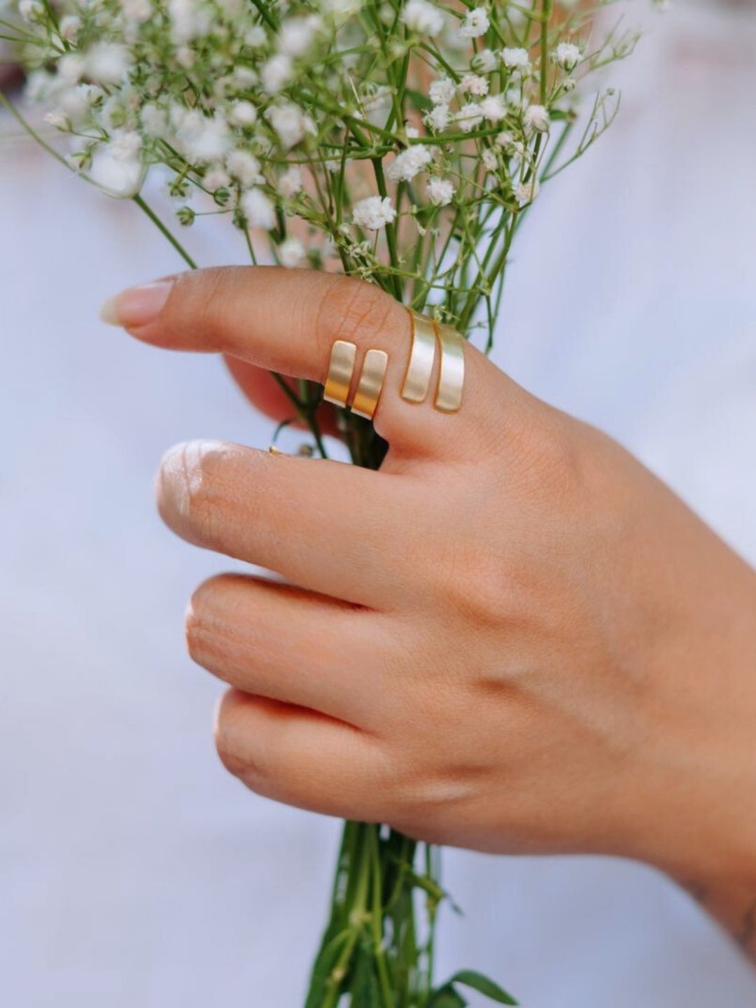 

The Ethereal Store 18K Gold Plated Finger Ring