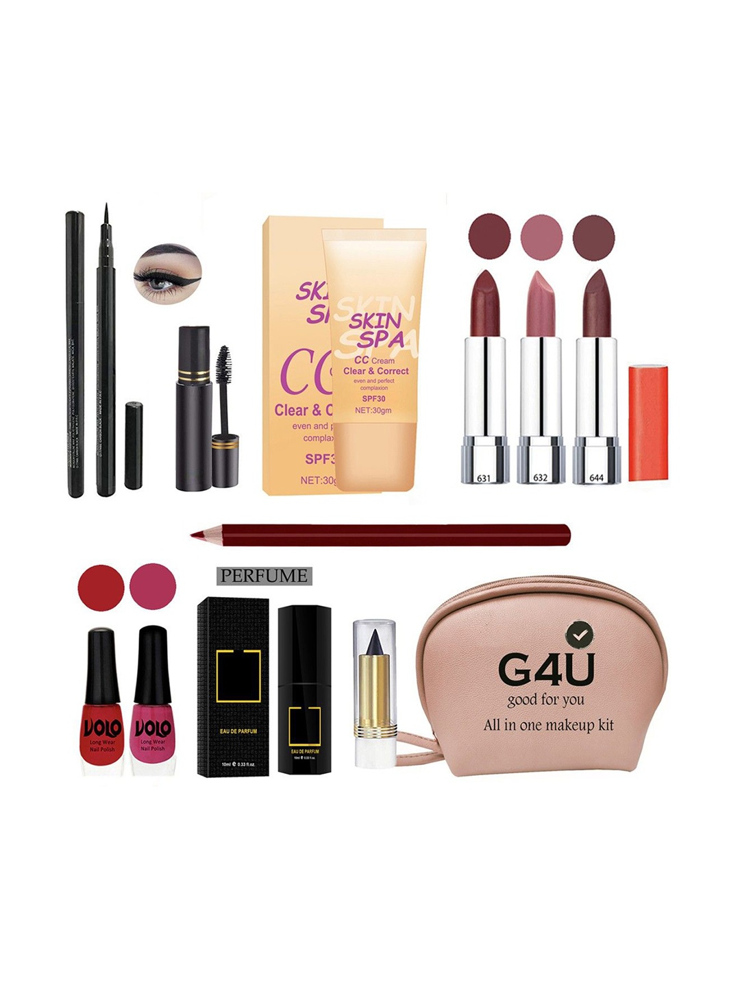 

G4U All In One Makeup Kit For Women 25012021A12, Multi