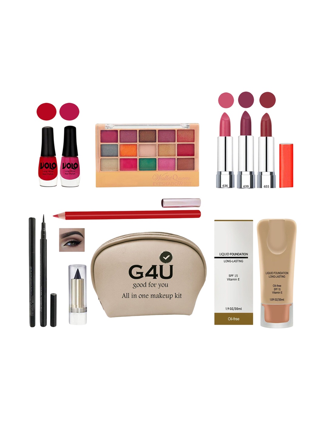

G4U All In One Makeup Kit For Women 7J2021A43, Multi