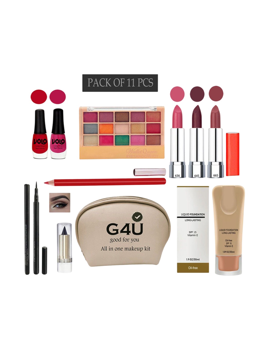 

G4U All in one makeup kit 21012021A22, Multi
