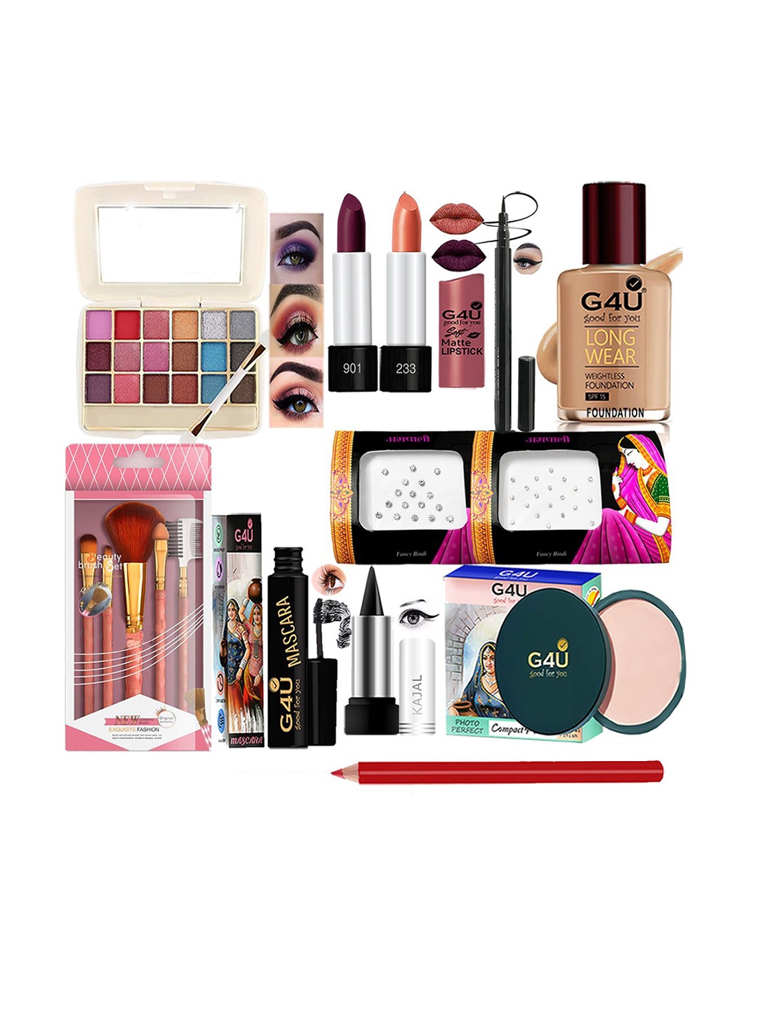 

G4U All In One Makeup Kit Best Raksha Bandhan Gift 22J22A6, Multi