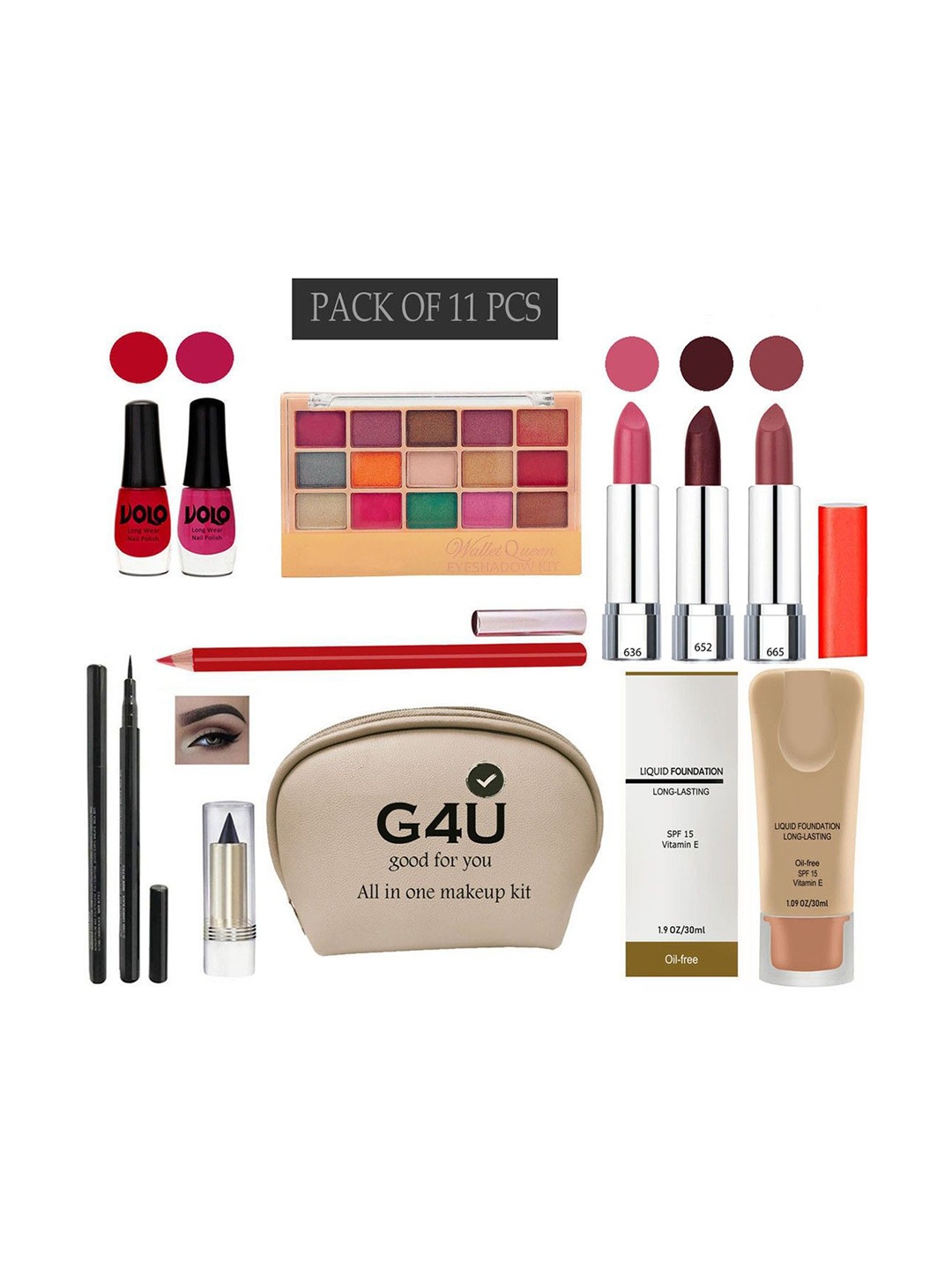 

G4U All in one makeup kit 22J2021A41, Multi