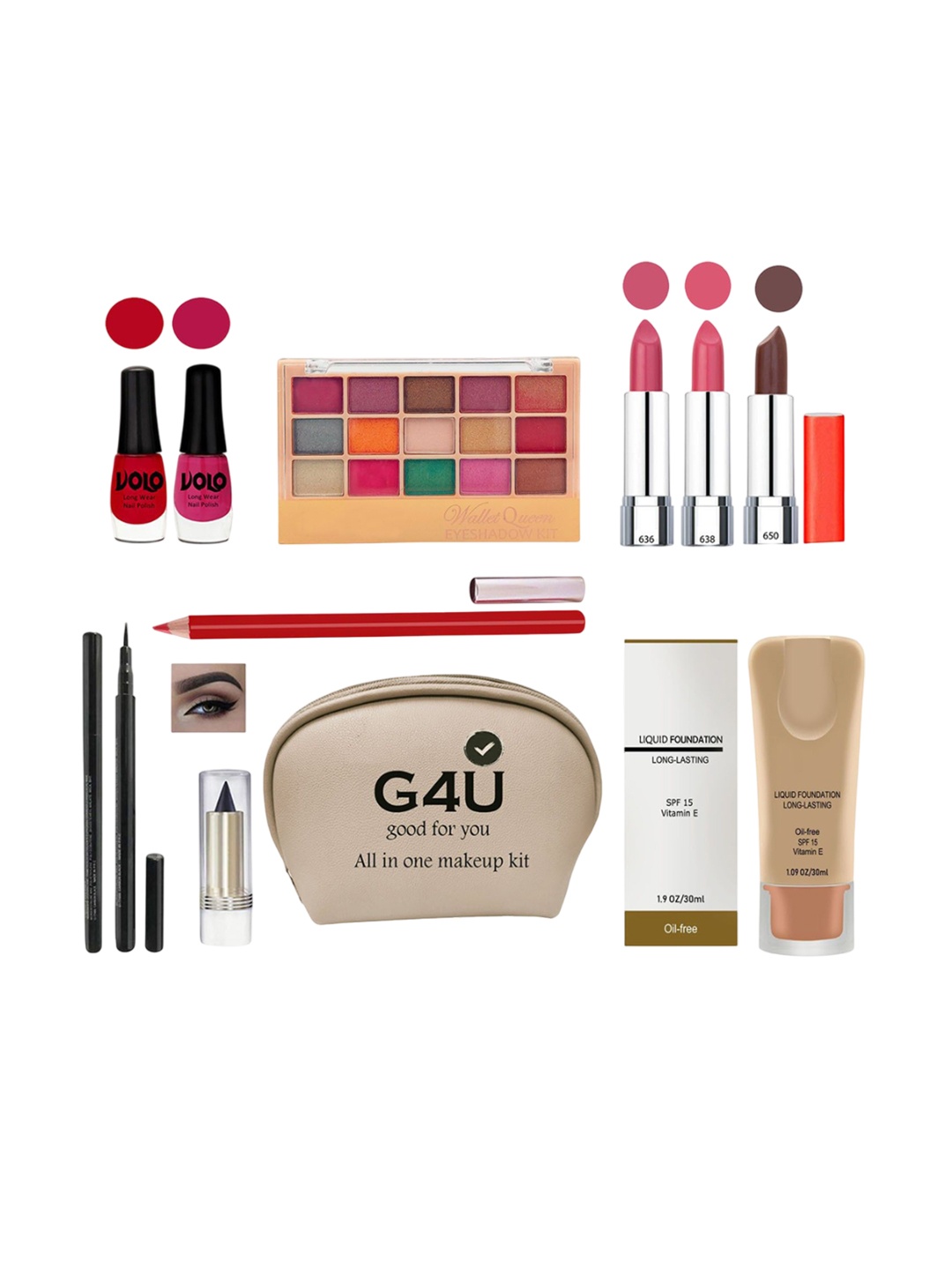 

G4U All In One Makeup Kit For Women 2J2021A41, Multi