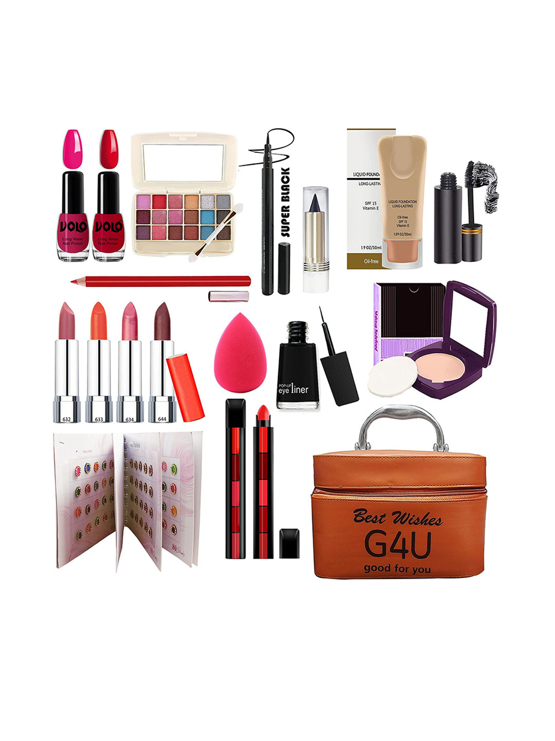 

G4U Party Wear All In One Bridal Makeup Kit 10, Multi