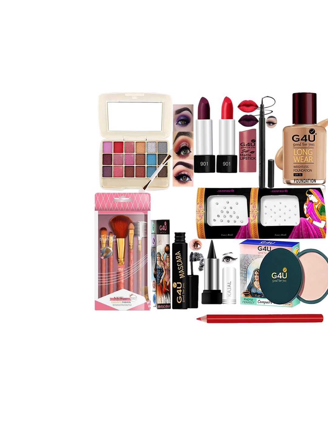 

G4U All In One Makeup Kit Best Raksha Bandhan Gift 22J22A15, Multi