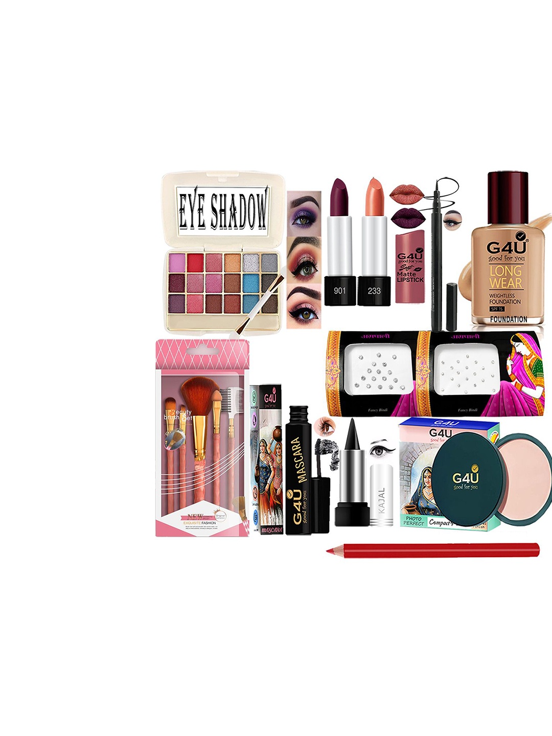 

G4U All In One Makeup Kit Best Raksha Bandhan Gift 22J22A12, Multi