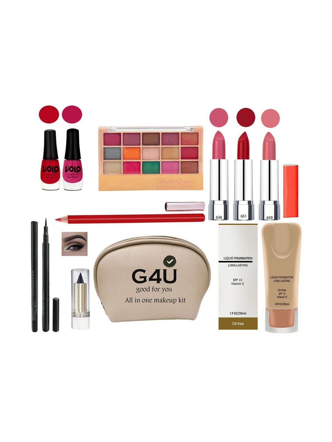 

G4U All in one makeup kit 22J2021A21, Multi