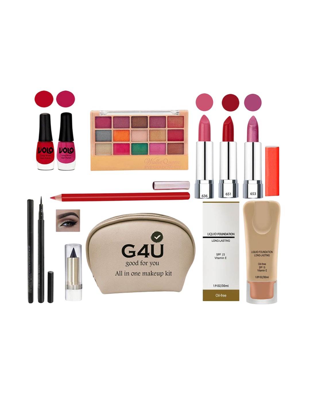 

G4U All in one makeup kit 22J2021A15, Multi