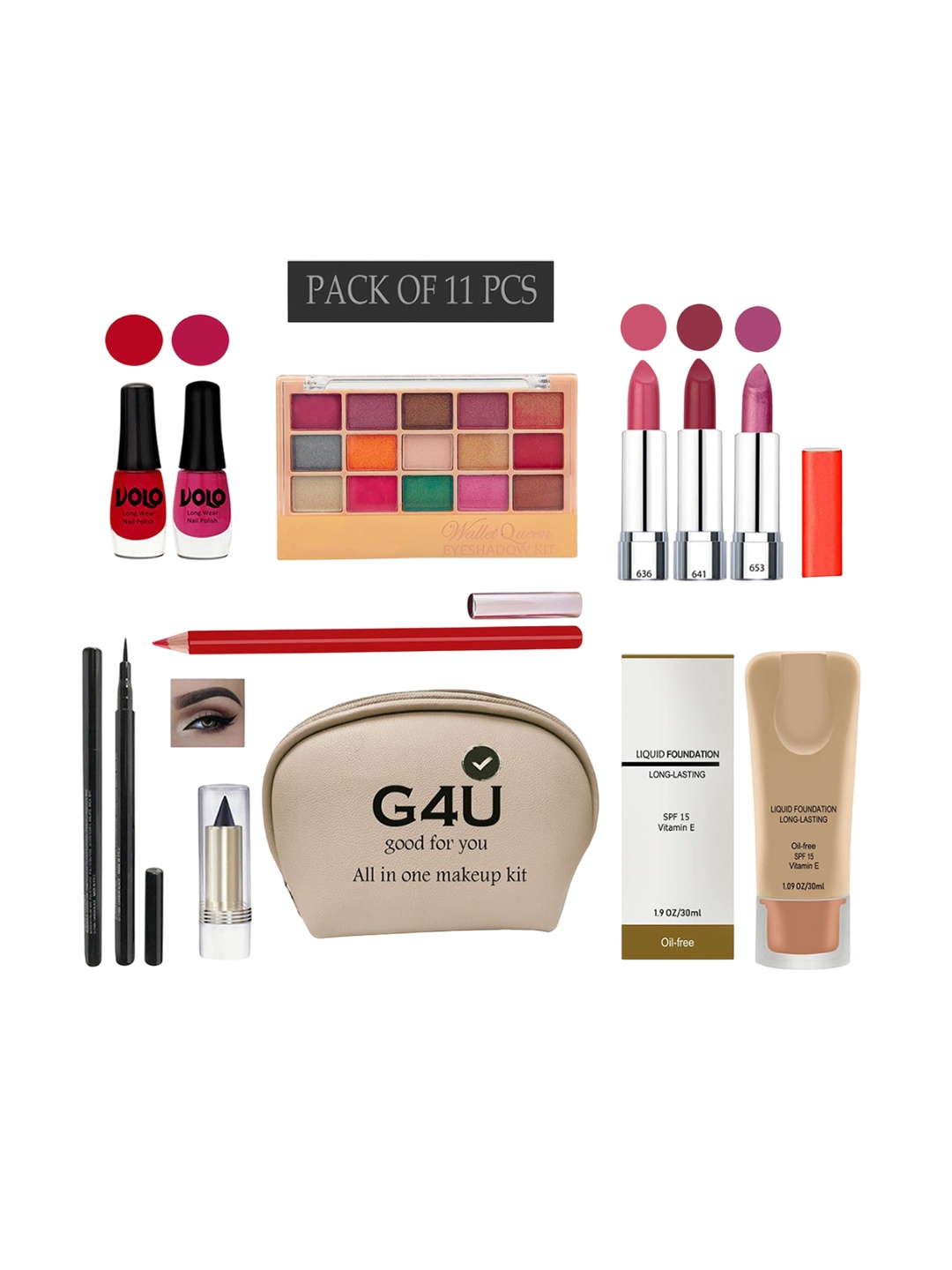 

G4U All in one makeup kit 15J2021A19, Multi