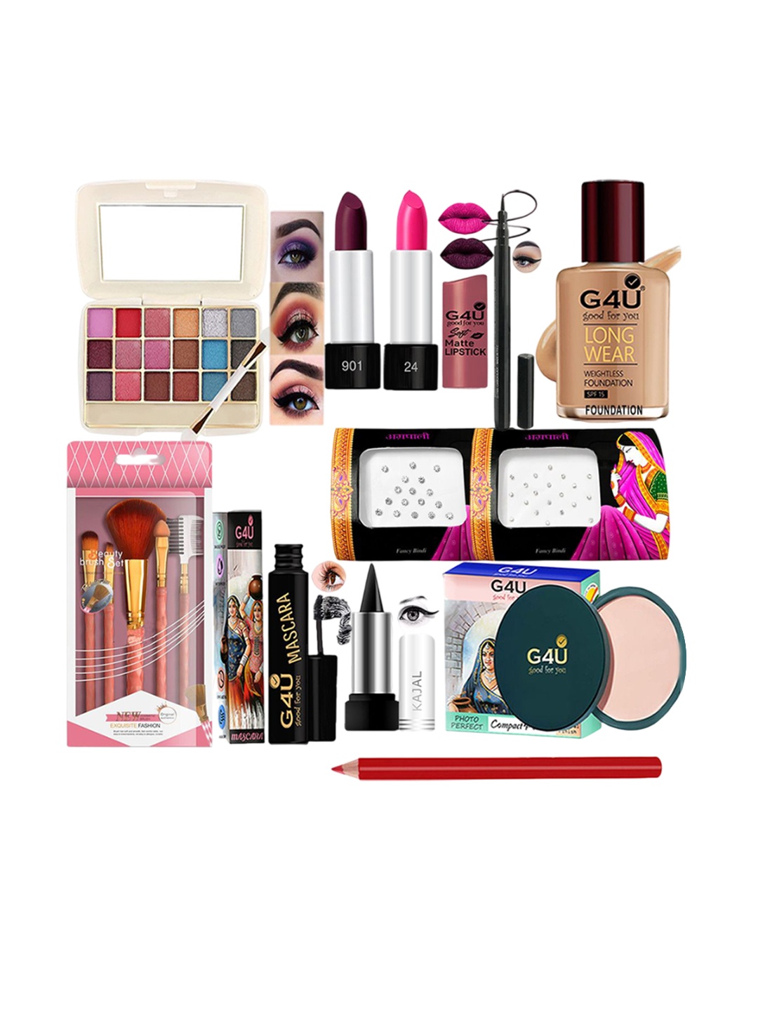 

G4U All In One Makeup Kit Best Raksha Bandhan Gift 22J22A11, Multi