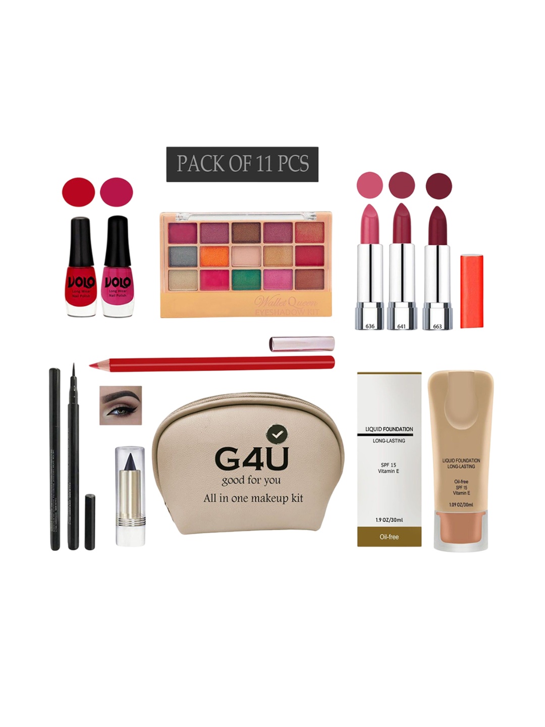 

G4U All in one makeup kit 20J2021A4, Multi