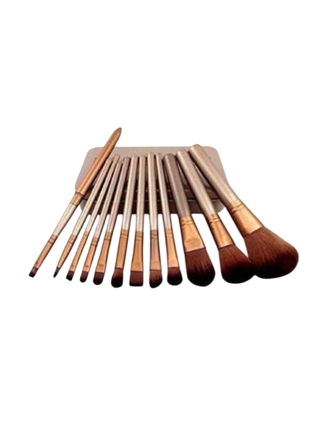 

Lenon 12 Pcs High Quality Makeup Brushes - Gold