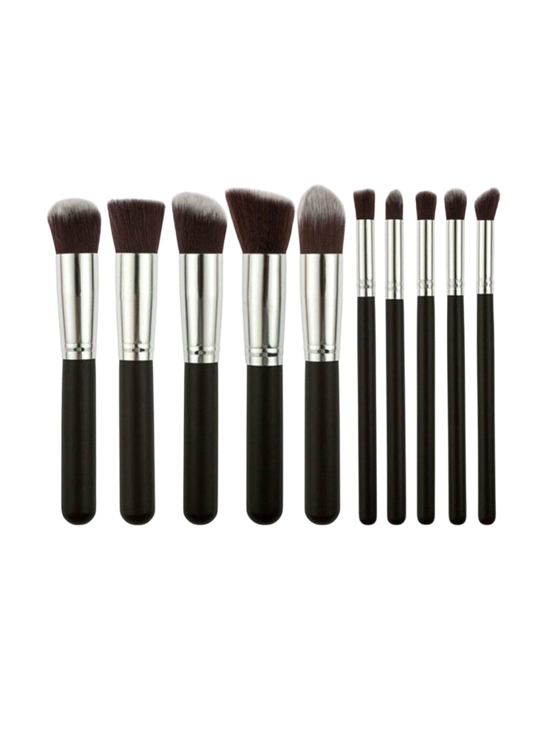 

Lenon Set Of 10 Soft Makeup Brush - Black