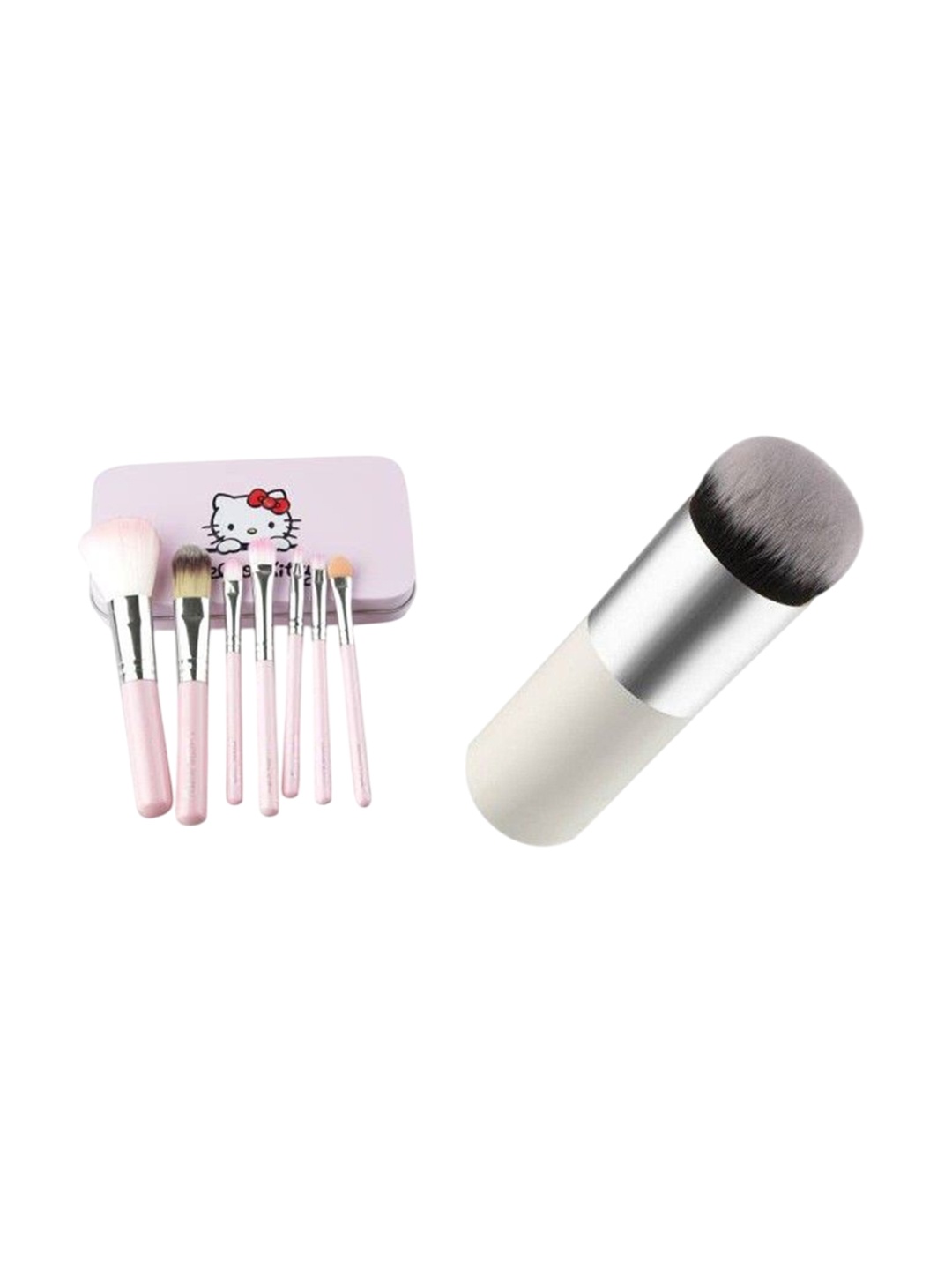 

Lenon Set Of 8 Makeup Brushes With Foundation Brush - White