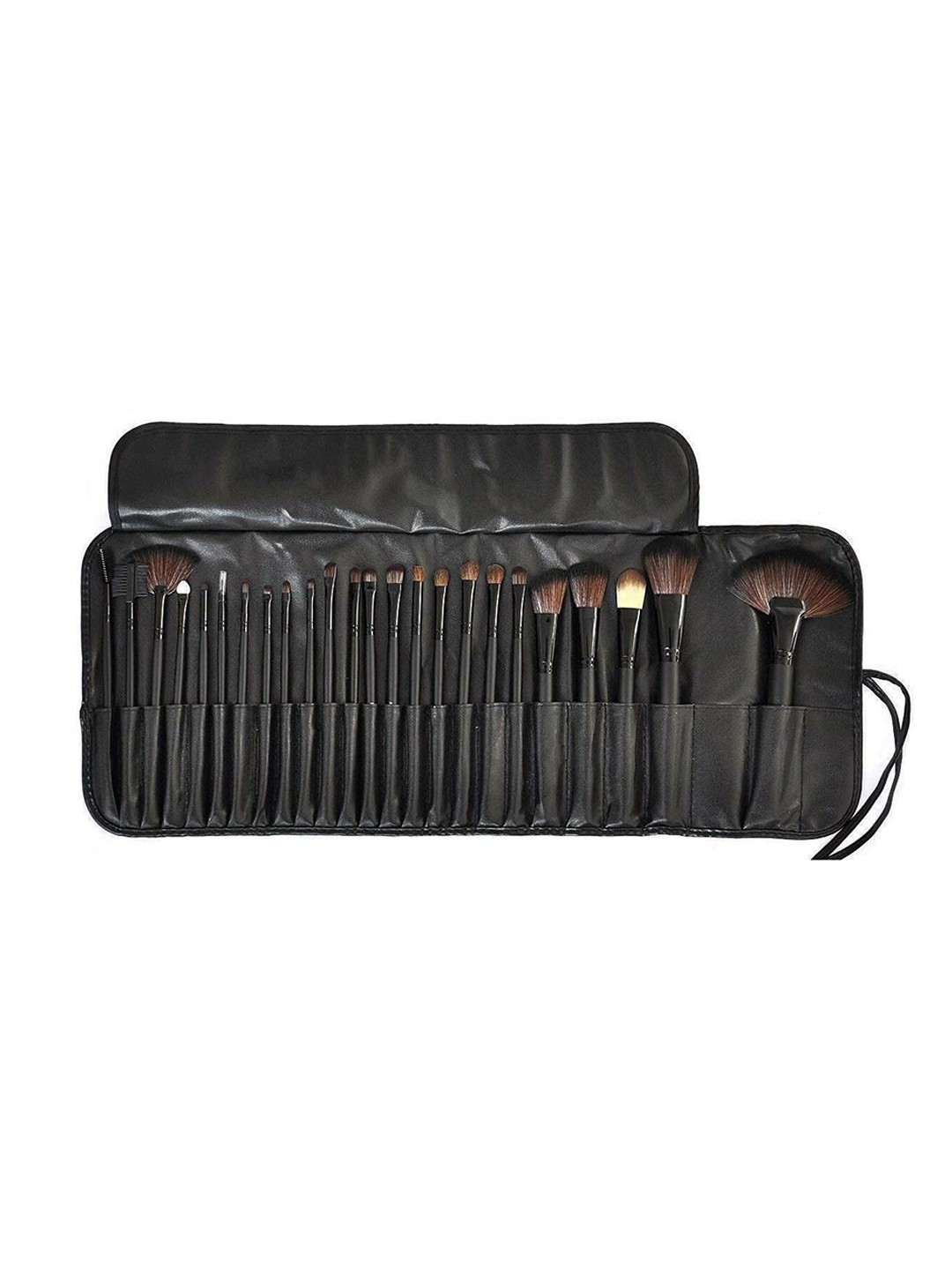 

Lenon Set Of 24 Soft Makeup Brushes Kit - Black
