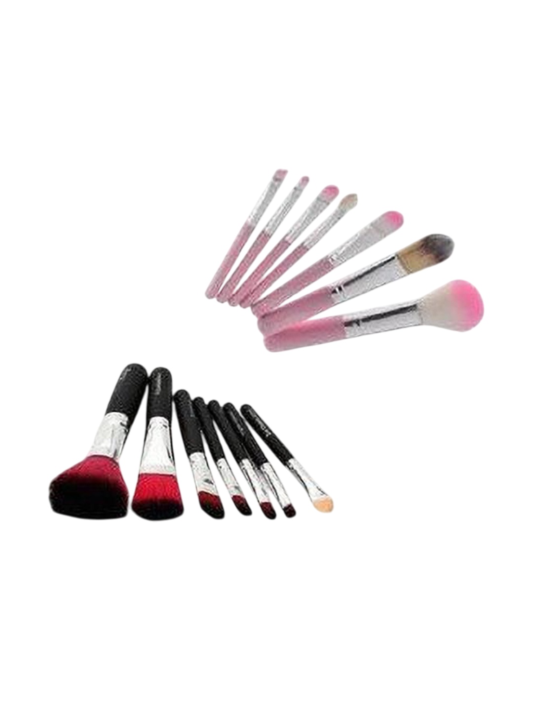 

Lenon Set Of 14 Makeup Brush - Pink & Black