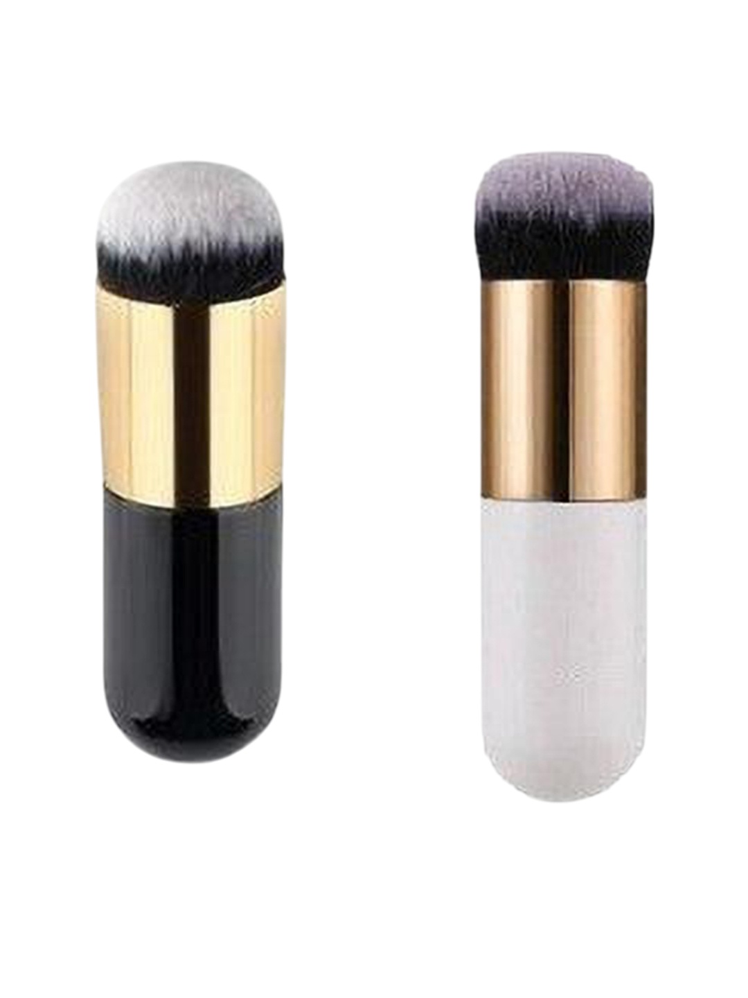 

Lenon Set Of 2 Bullet Foundation Brushes - Black & White