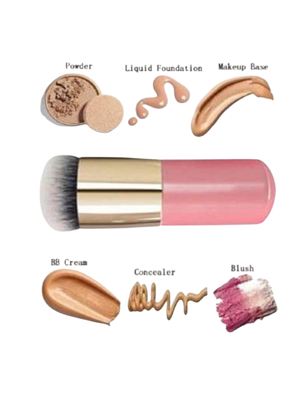

Lenon Bullet Foundation Brush - Pink