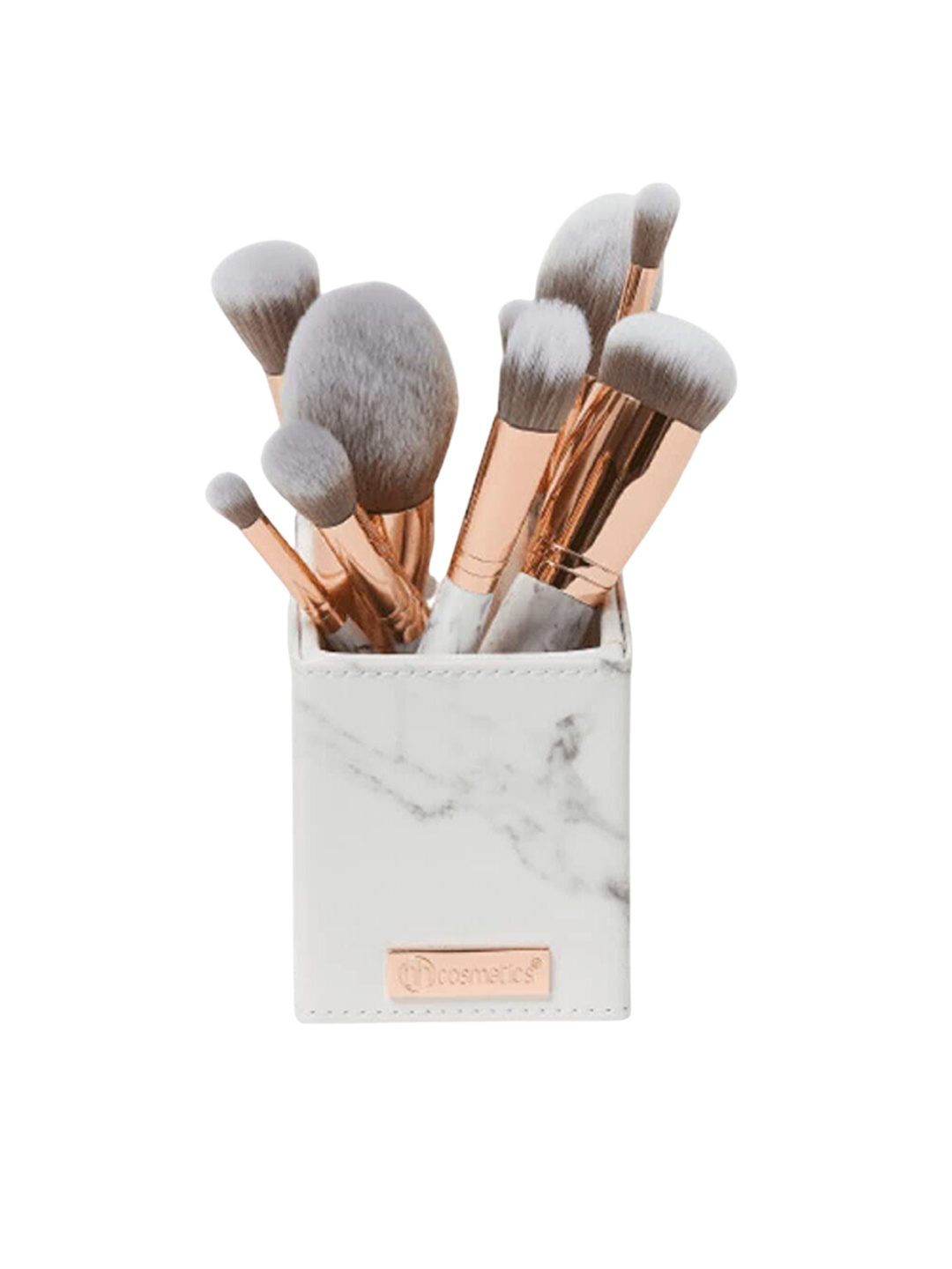 

Lenon Set Of 13 Soft Bristle Makeup Brushes - White & Rose Gold