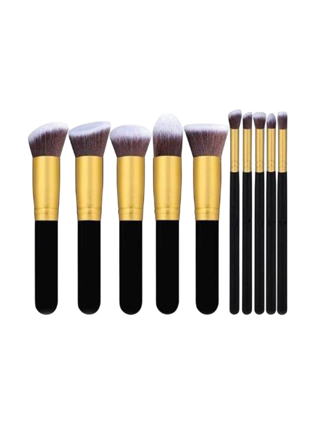 

Lenon Set Of 10 Soft Bristles Makeup Brushes - Black