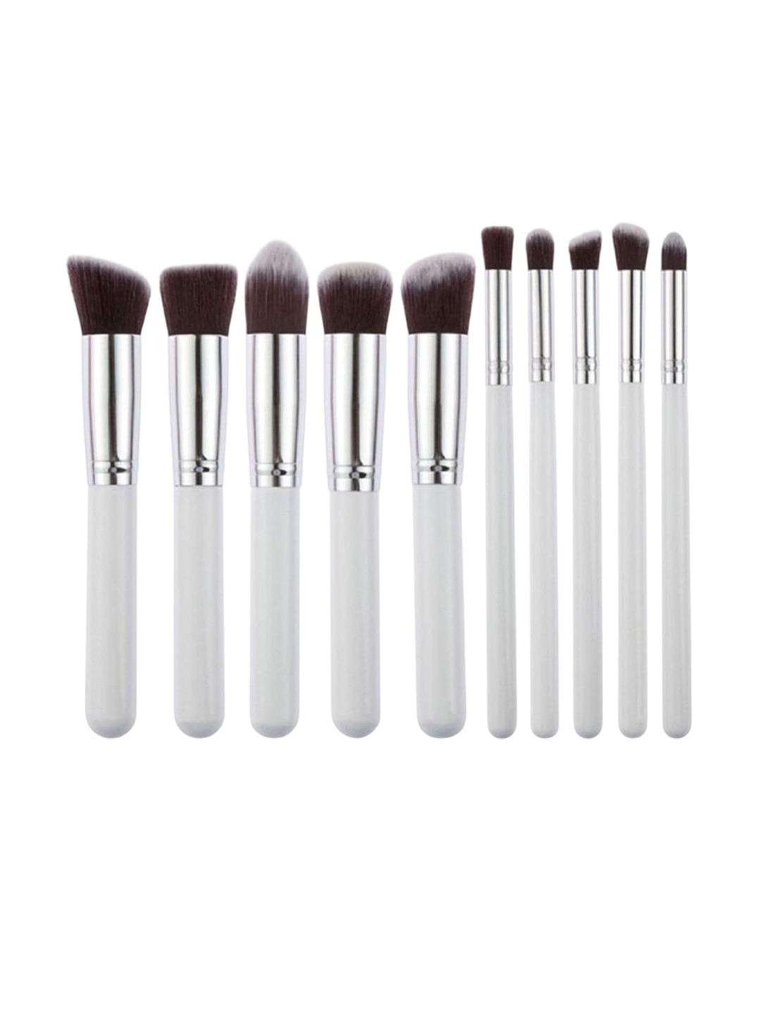 

Lenon Set Of 10 Loose Makeup Brushes - White