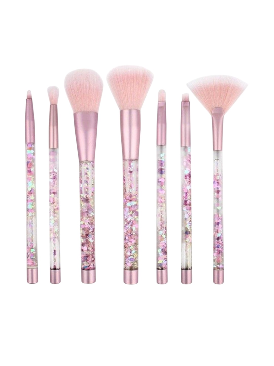 

Lenon Set Of 7 Water Makeup Brushes - Pink