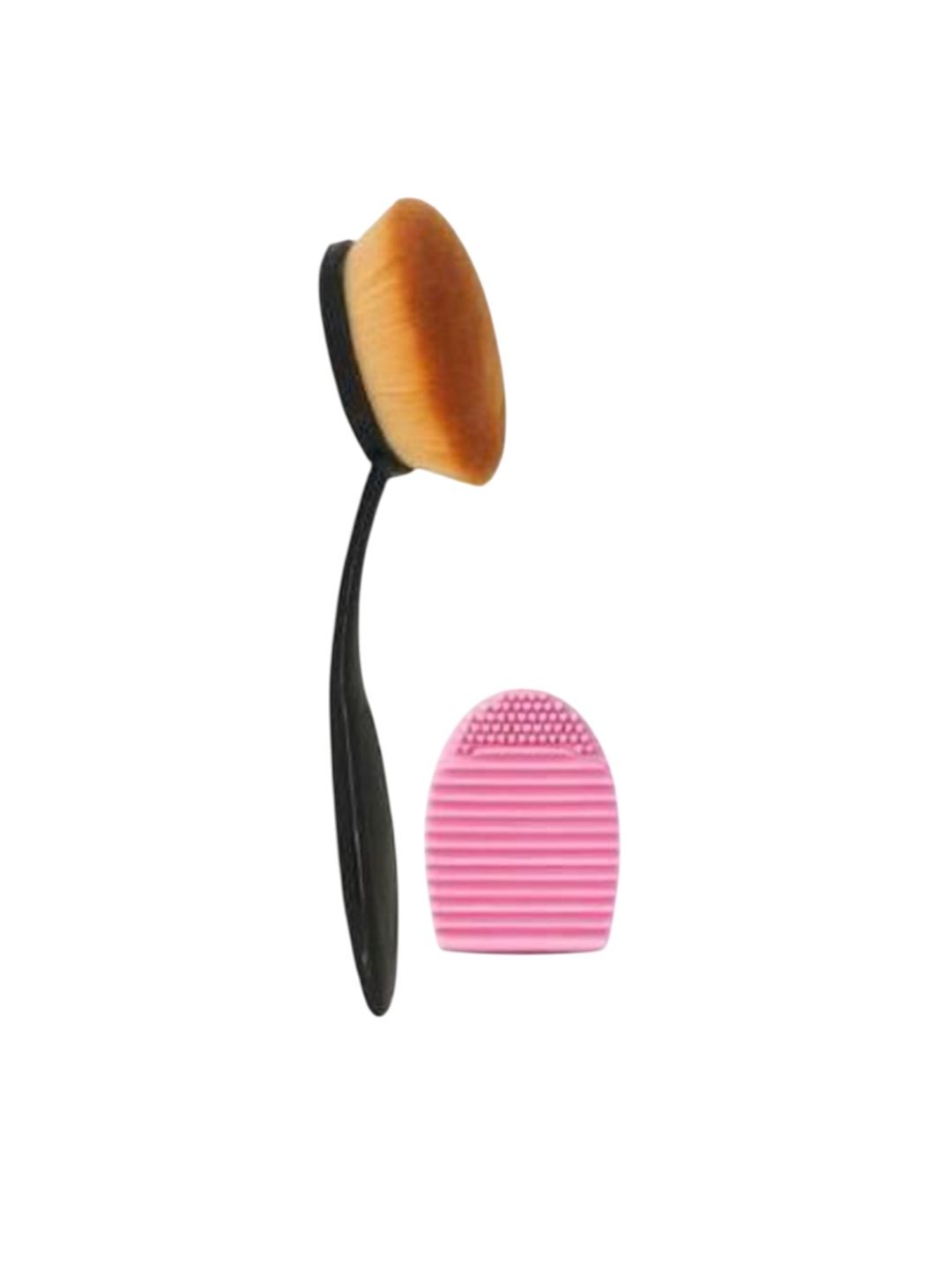 

Lenon Set Of 2 Oval Brush & Makeup Cleaner Brush, Multi