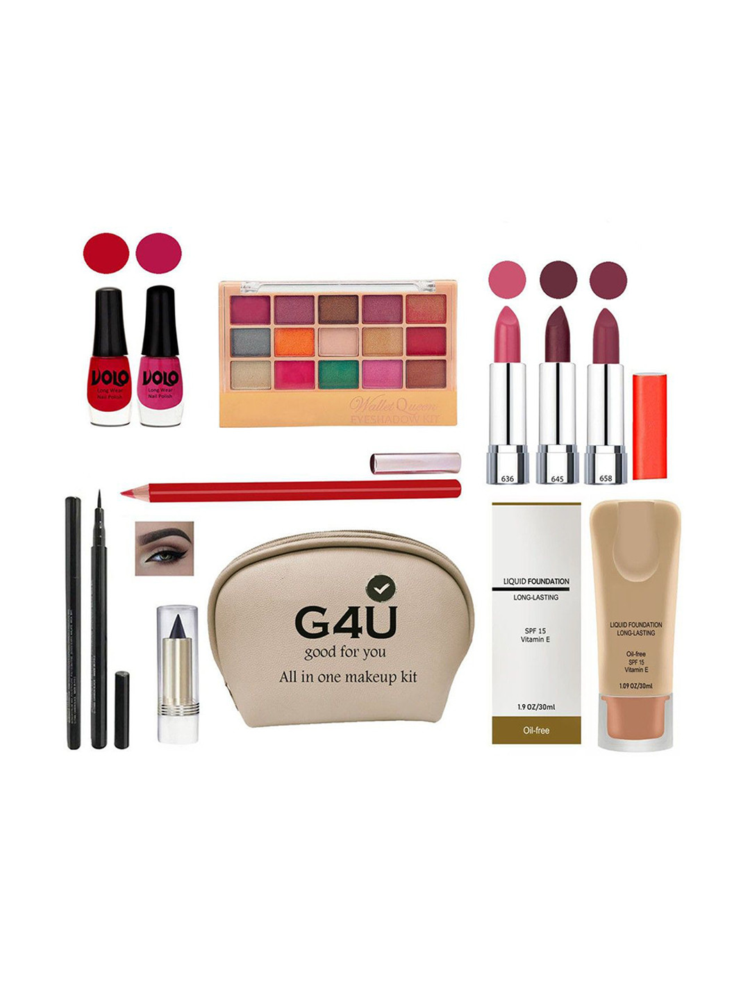 

G4U All in one makeup kit 21012021A15, Multi