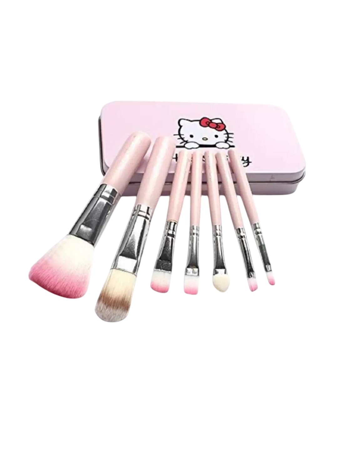 

Lenon Set Of 7 Soft Bristle Makeup Brushes - Pink