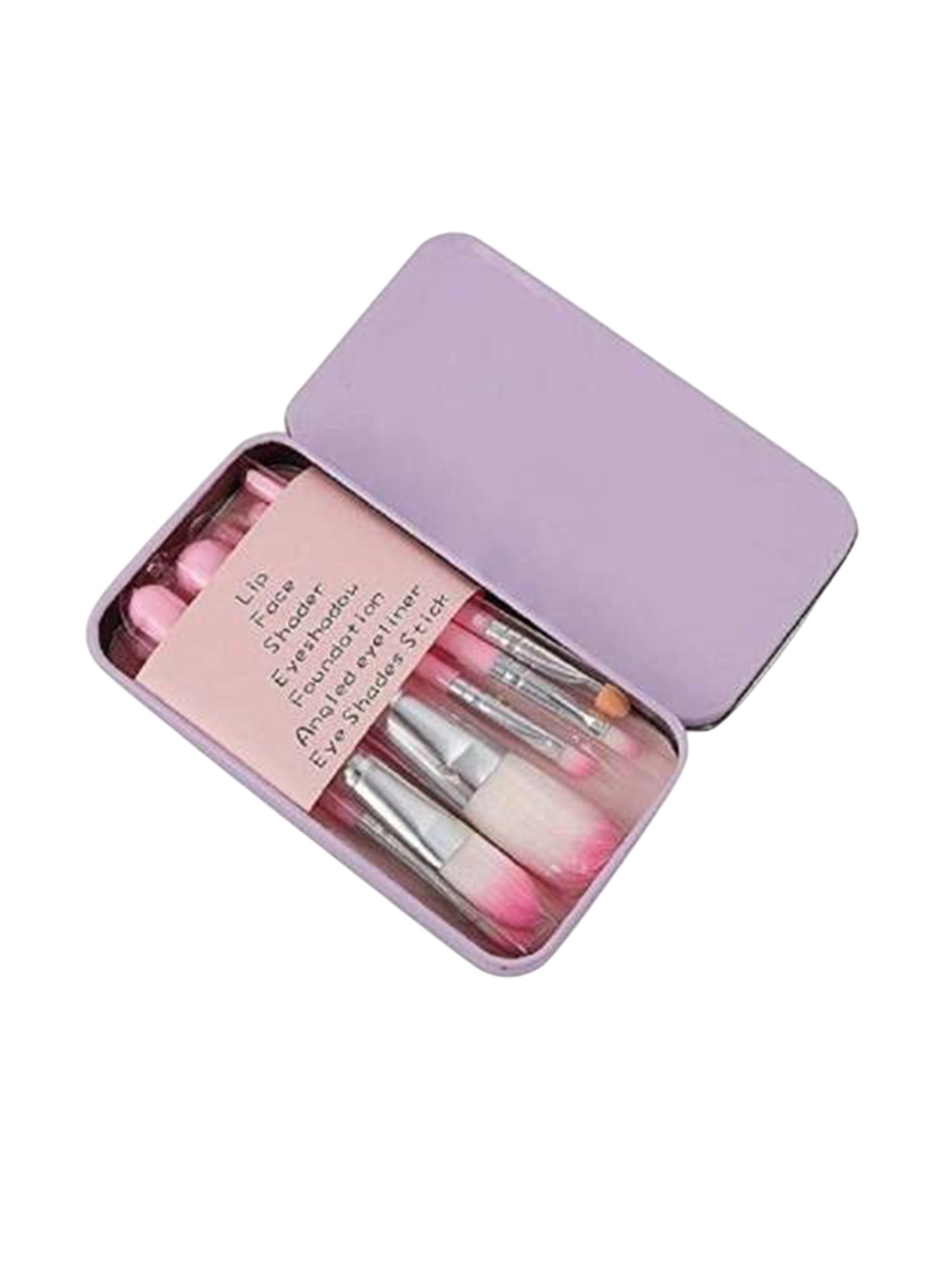 

Lenon Set Of 7 High Quality Makeup Brushes - Pink