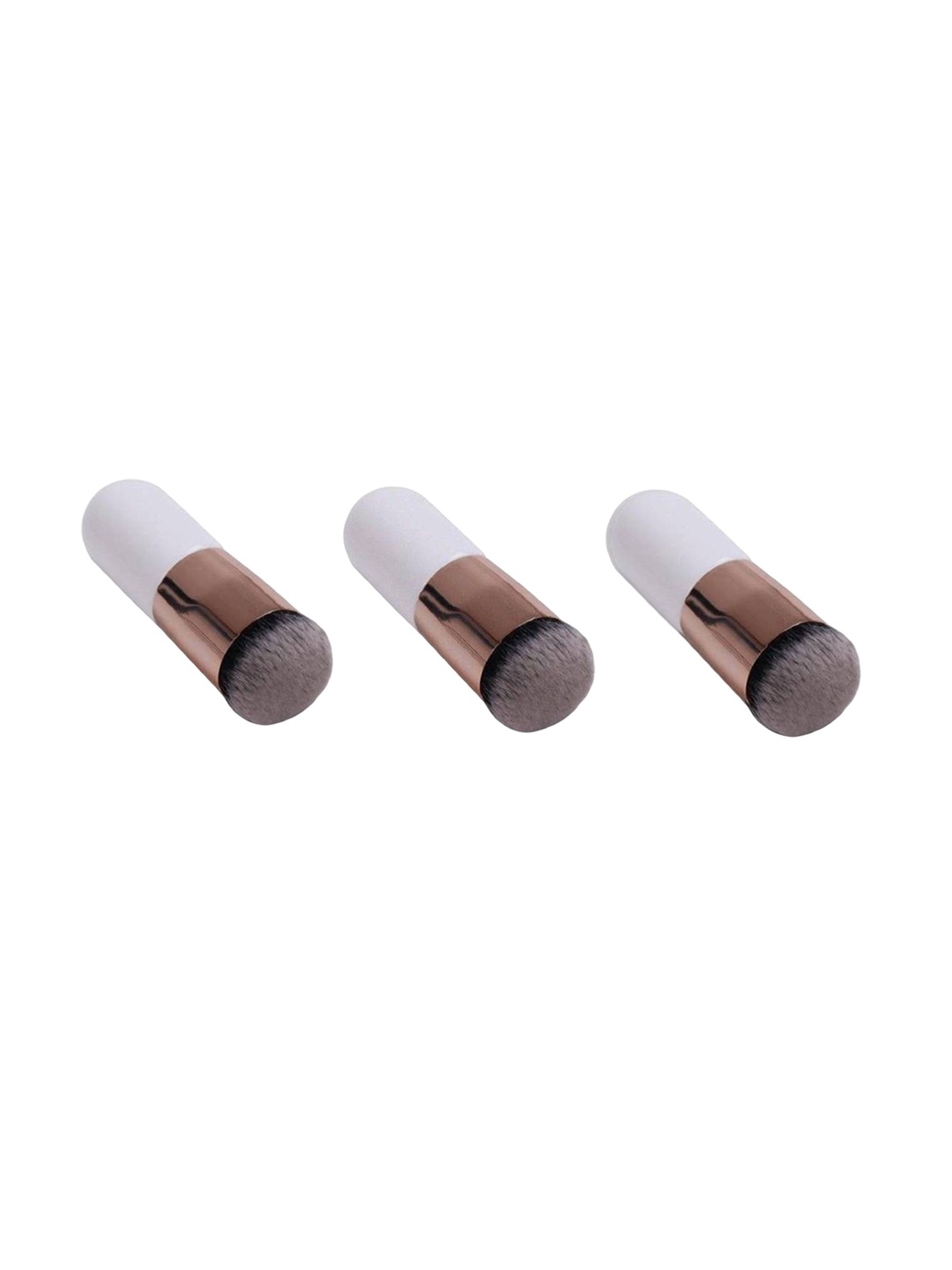 

Lenon Set Of 3 Bullet Foundation Brushes - White And Black