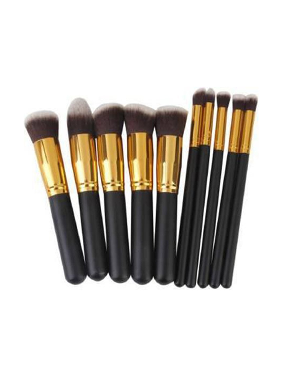 

Lenon Set Of 10 Soft Bristle Makeup Brushes - Black