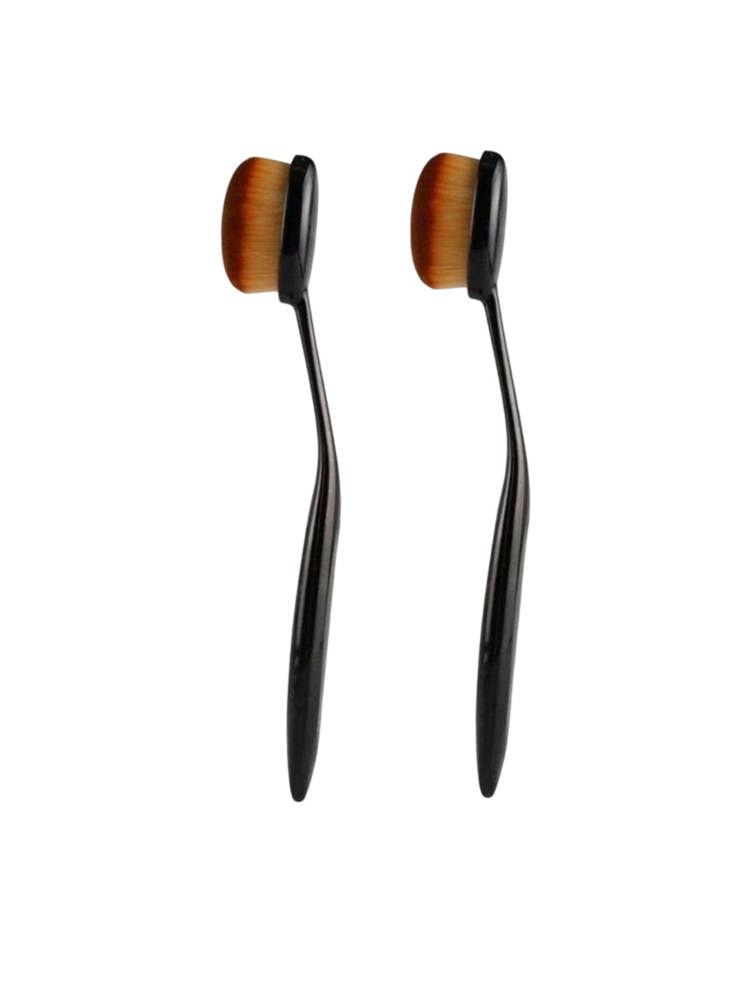 

Lenon Set Of 2 Oval Foundation Brushes - Black