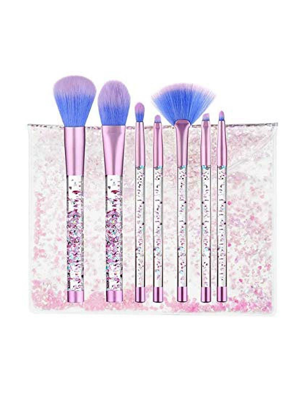 

Lenon Set Of 7 Water Handle Makeup Brushes - Pink