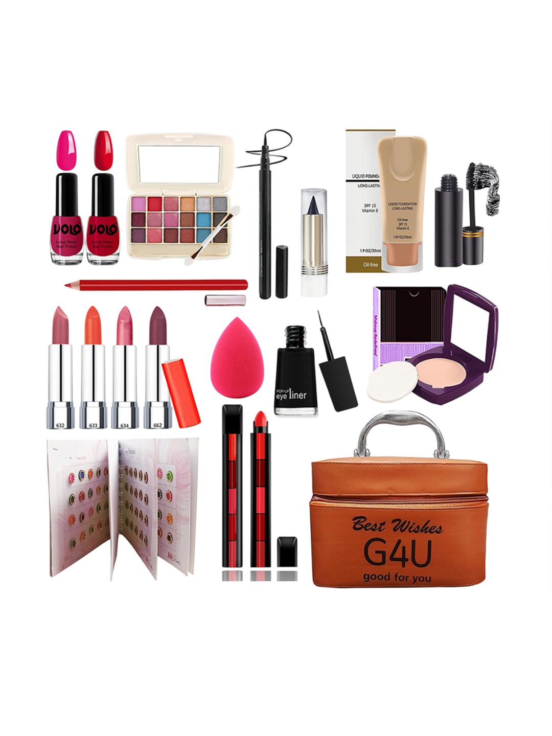 

G4U Party Wear All In One Bridal Makeup Kit 28, Multi