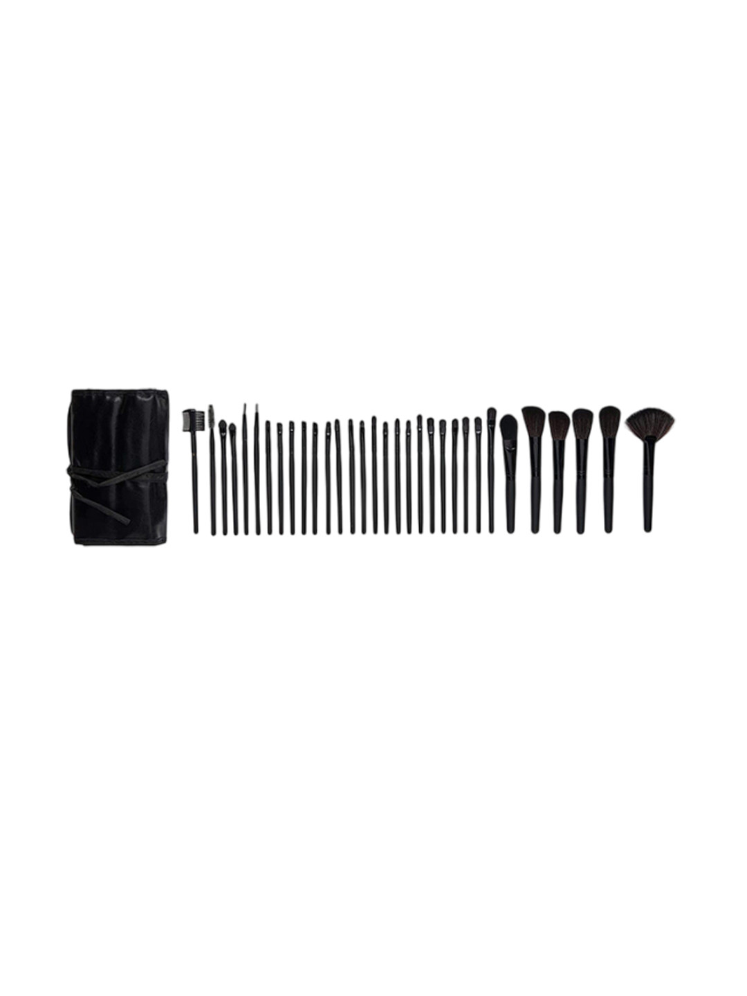 

Lenon Set Of 32 Soft Bristle Makeup Brushes With Pouch - Black
