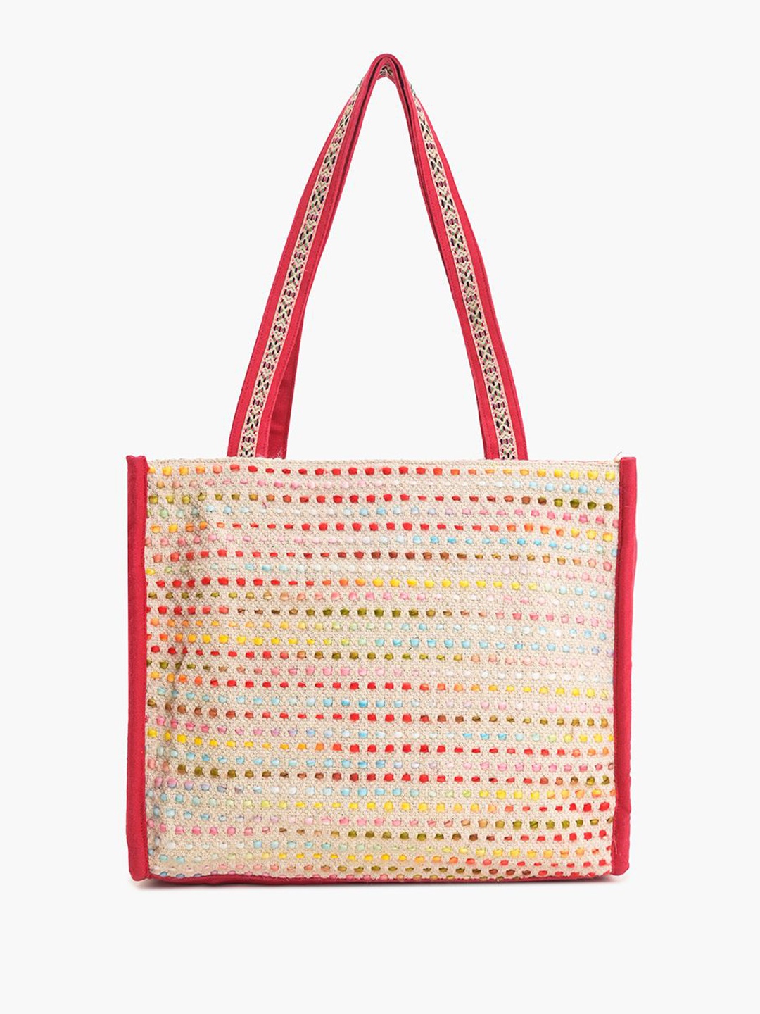 Anouk Geometric Shopper Shoulder Bag, Multi