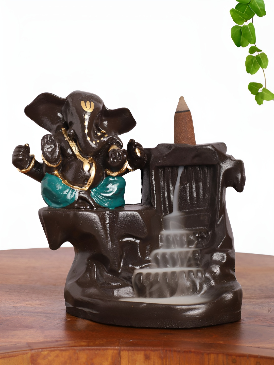 

INTERNATIONAL GIFT Green Religious Idol Showpiece