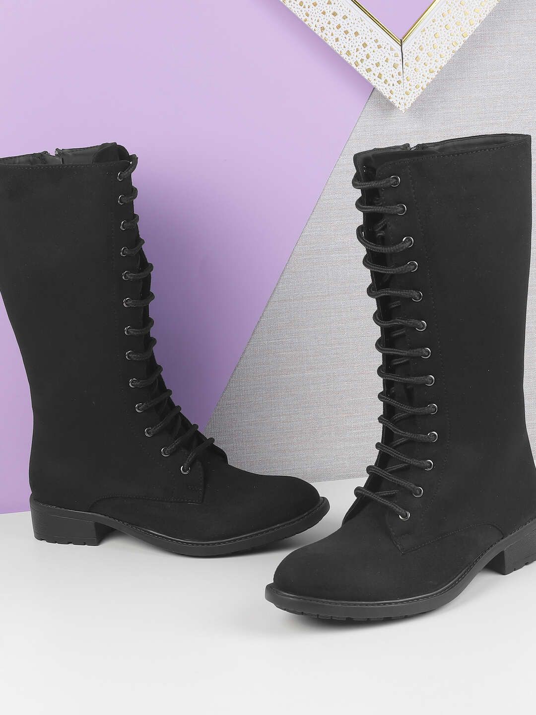 

Mochi Women's Black Regular Boots