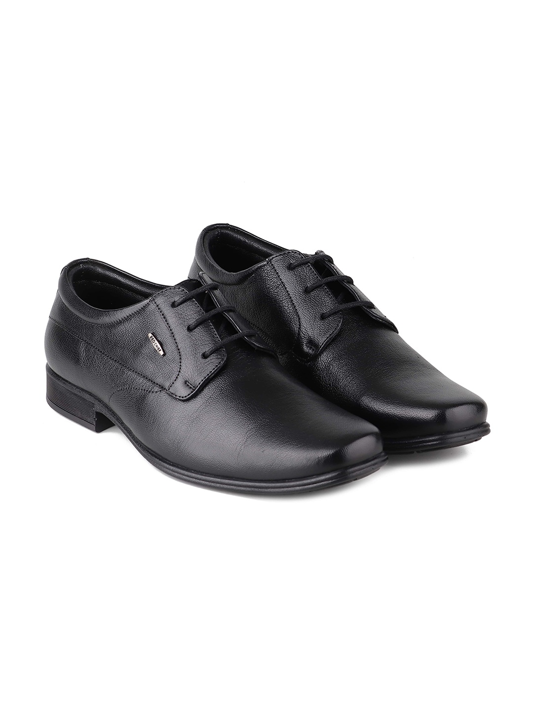 

Red Chief Men Textured Formal Derby Shoes, Black