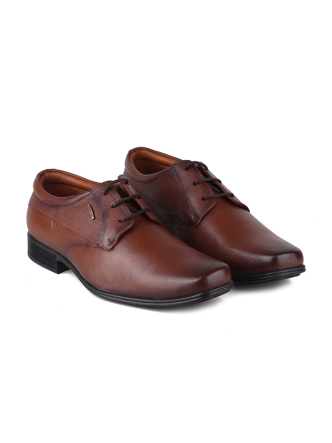 

Red Chief Men Leather Lace-Ups Derby Shoes, Tan