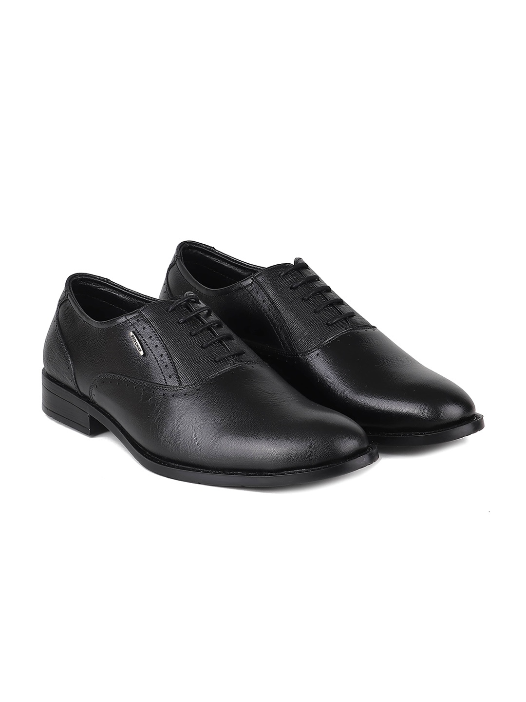 

Red Chief Men Round Toe Formal Oxford Shoes, Black