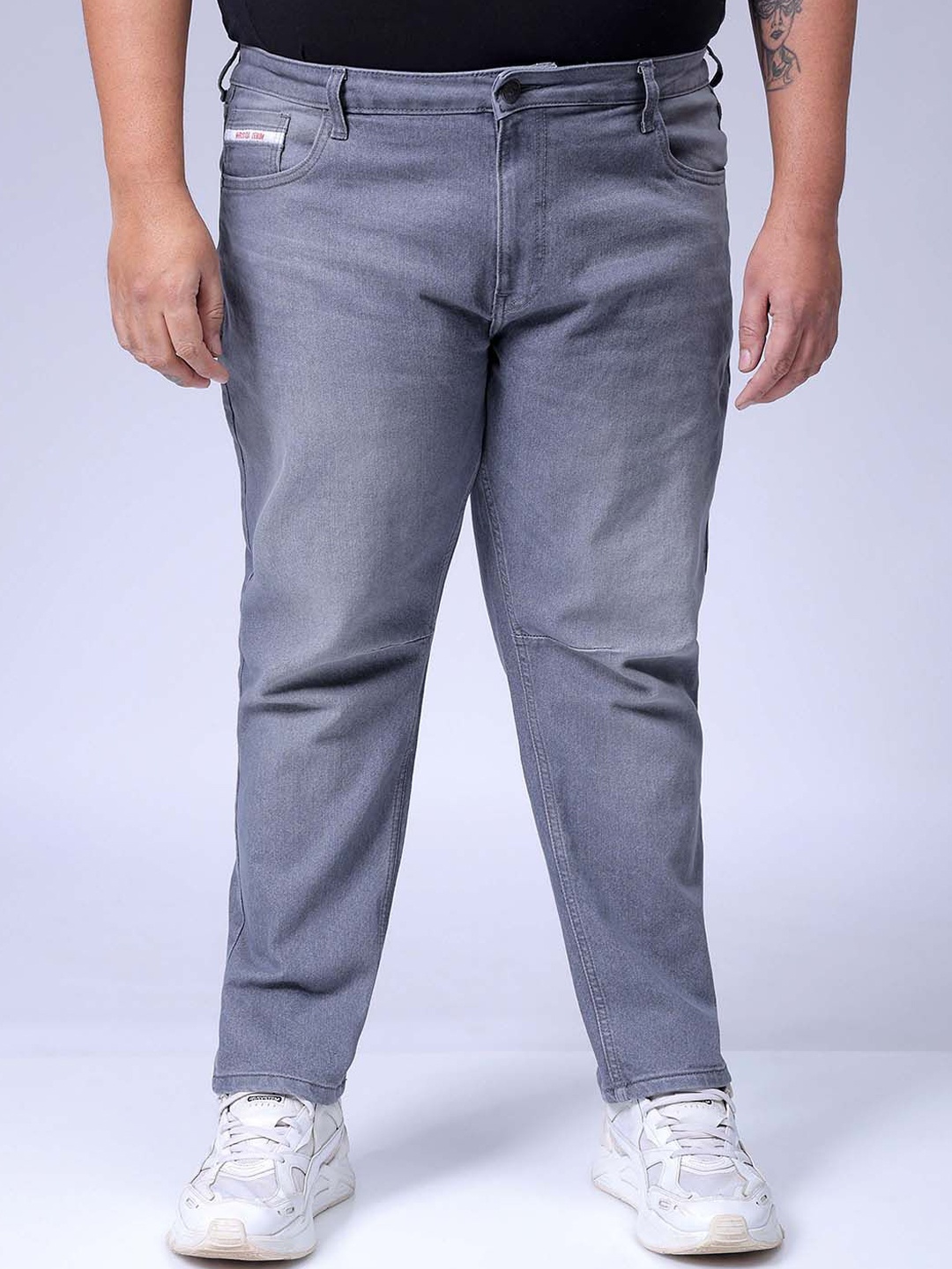 

HARDSODA Men Grey Slim Fit Stretchable Jeans