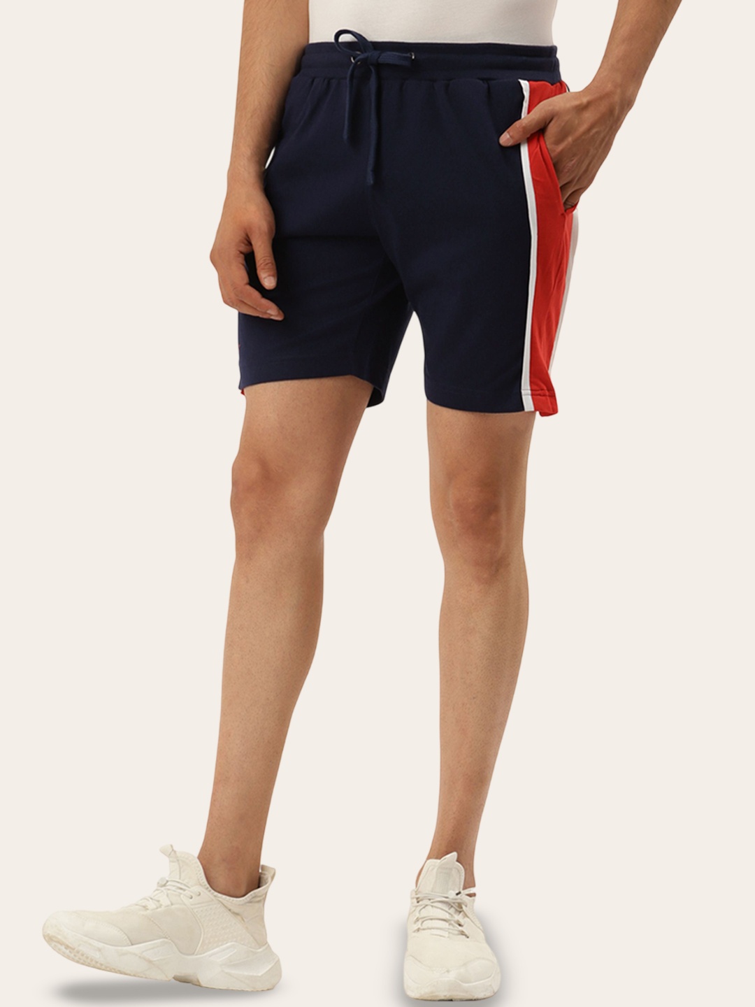 

AMSWAN Men Printed Low-Rise Running Sports Shorts, Multi
