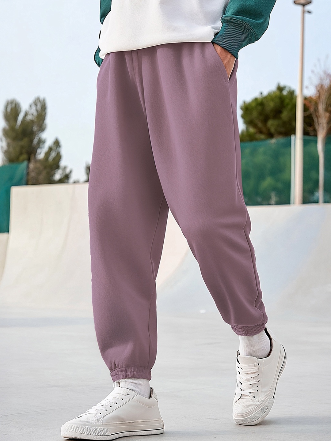 

Bewakoof Heavy Duty 1.0 Men Purple Oversized Joggers