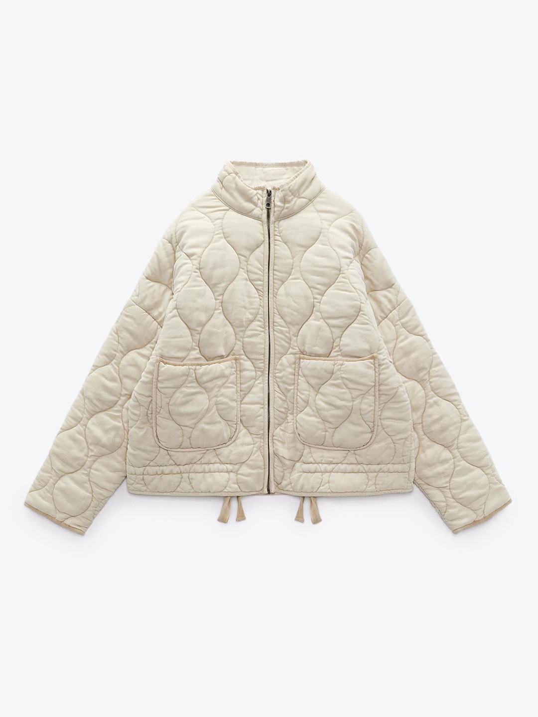 

ZARA Women without Quilted Jacket with Embroidered, Multi