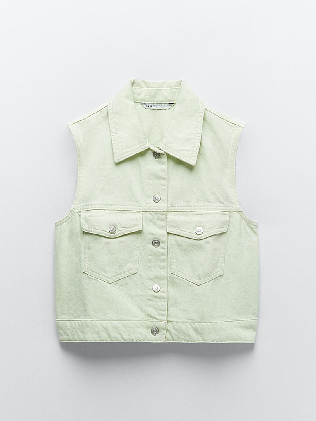 

ZARA Women without Crop Quilted Jacket, Green