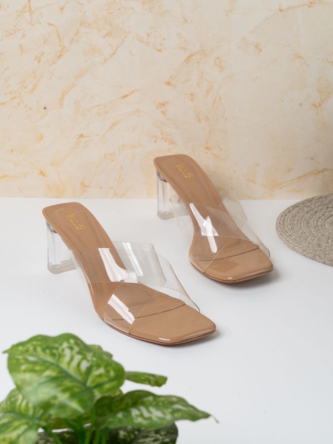 

Inc 5 Party Block Sandals, Transparent