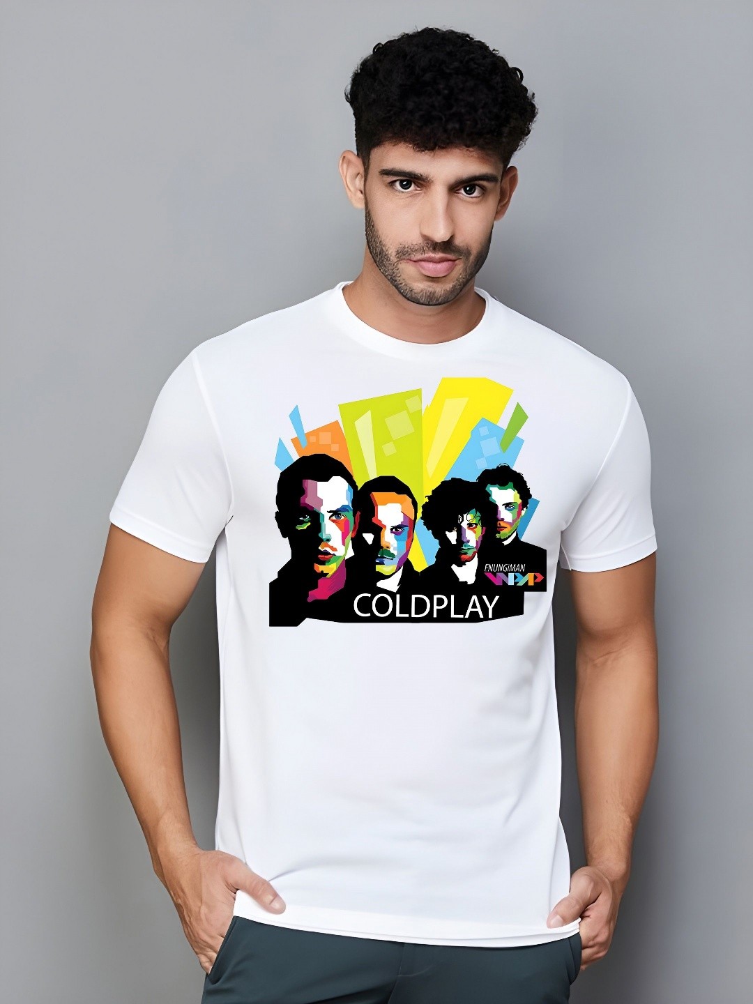 

KAIDO Men Printed T-shirt, White