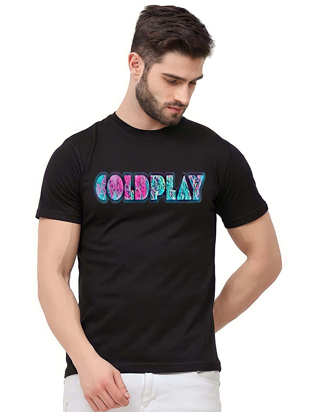 

KAIDO Men Printed T-shirt, Black